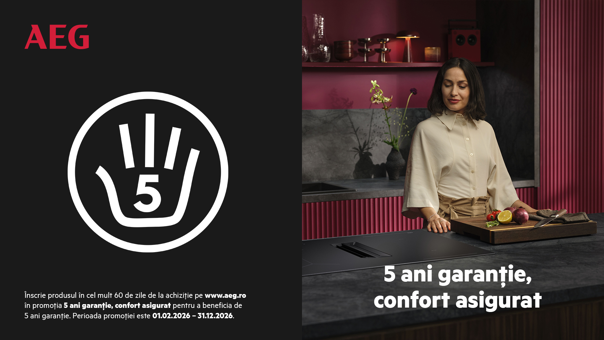 5 ani garantie, confort asigurat Aeg